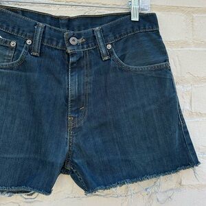Vintage Levi's 521 Dark Wash Denim Shorts